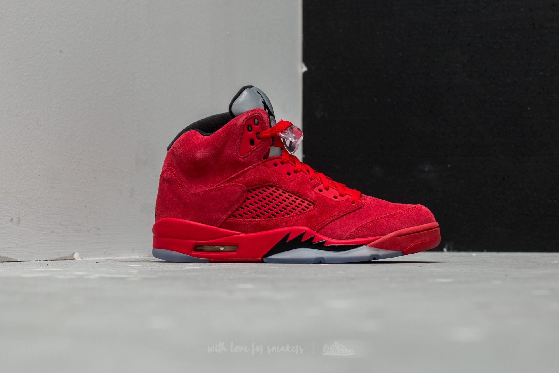 Men s shoes Air Jordan 5 Retro University Red Black Footshop