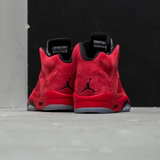 Jordan retro 5 black university red new arrivals