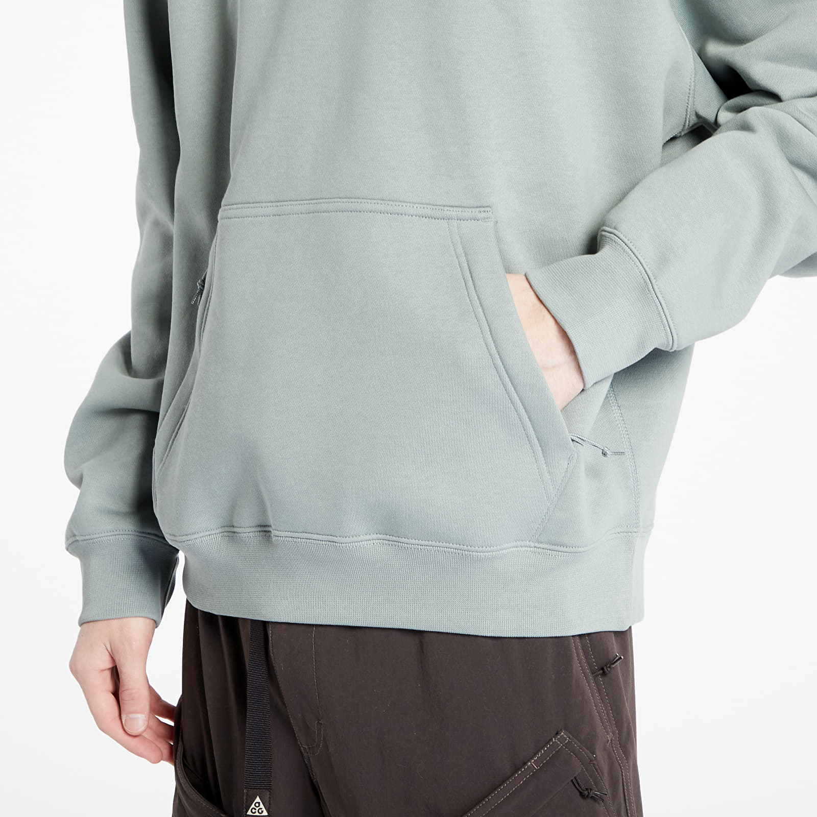 Kapucnis pulóverek és pulcsik Nike ACG Therma-FIT Fleece Pullover Hoodie Mica Green/ Light Silver/ Summit White