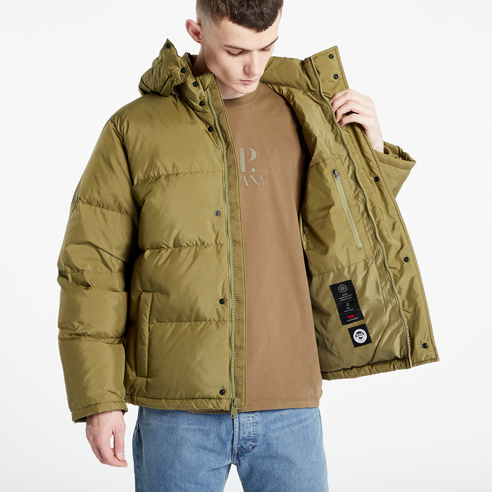 Short puffer coat levis deals