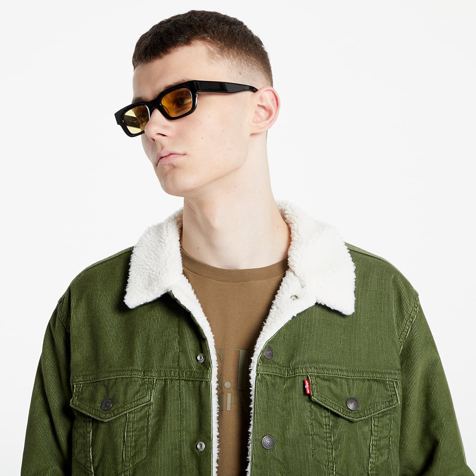 Levi's green top sherpa jacket