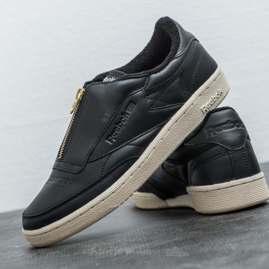Zapatillas mujer Reebok Club C 85 Zip Black Sleek Met Paper White Coal Chalk Footshop