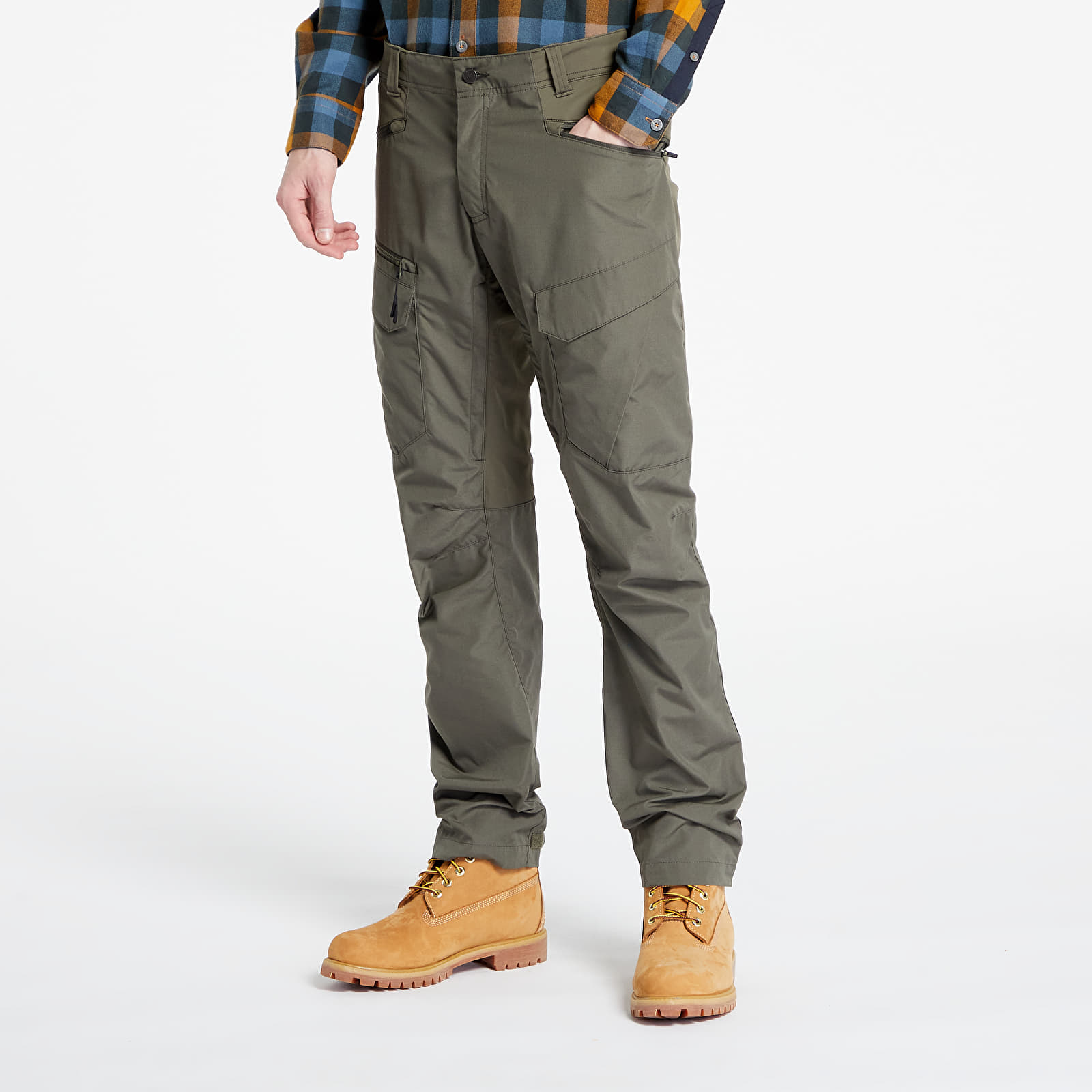 Pants and jeans Lundhags Fulu Cargo Strech Hybrid Pants Forest Green