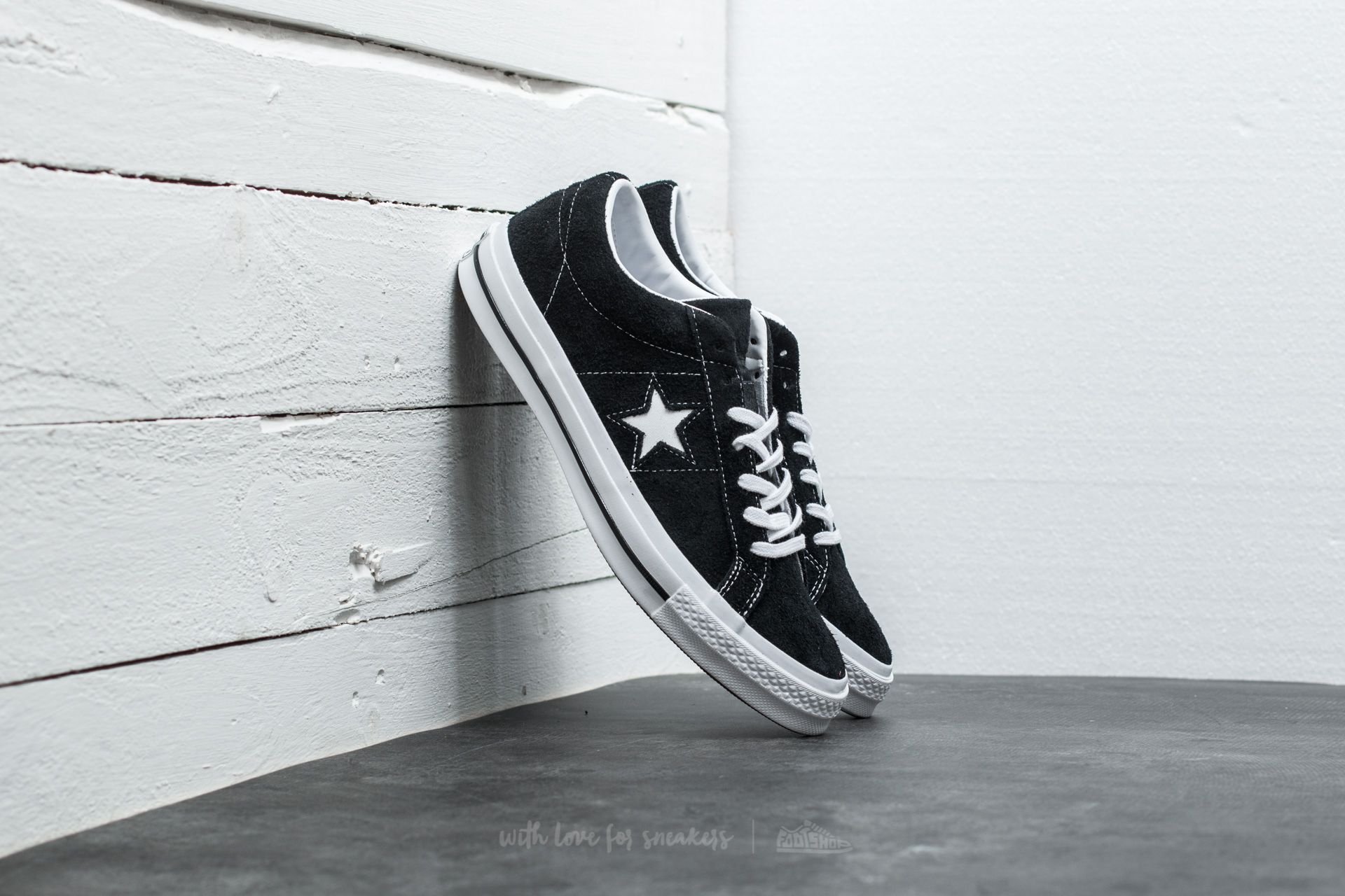 Мъжки кецове и обувки Converse One Star '74 Black/ White/ White