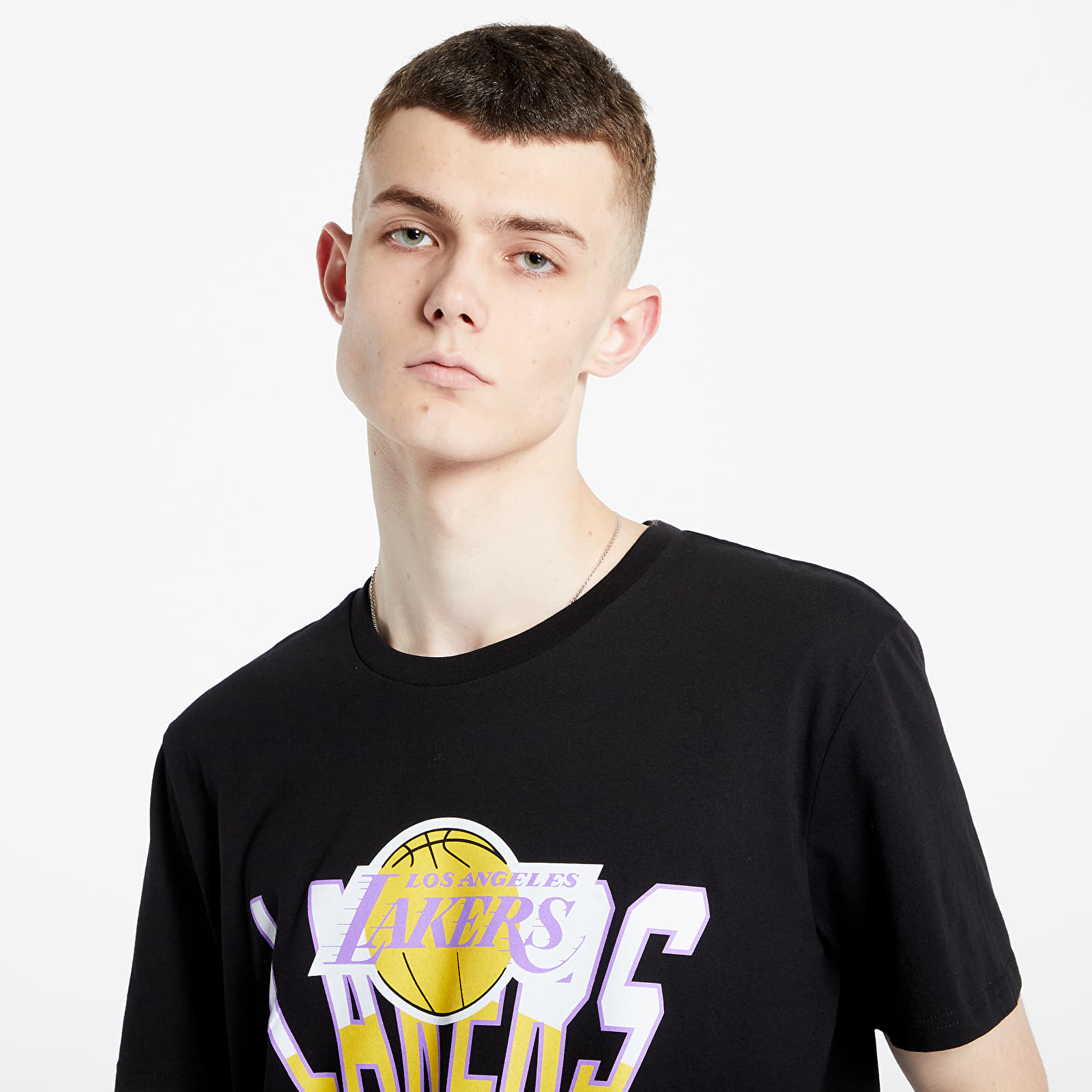   Μπλούζες Mitchell & Ness NBA Retrodome Tee Los Angeles Lakers Black
