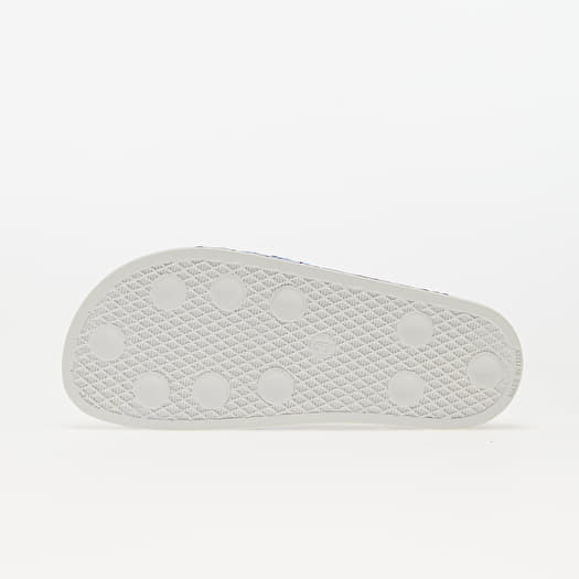 Adidas originals adilette sliders in white navy clearance