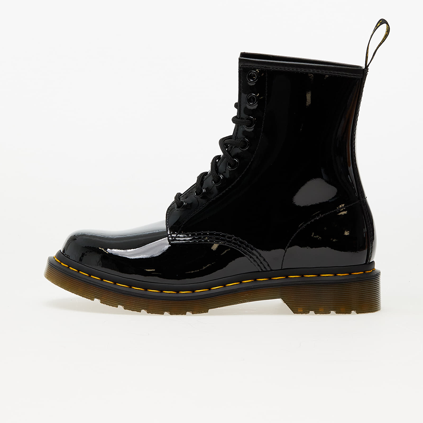 Dr. Martens - 1460 patent leather lace up boots black