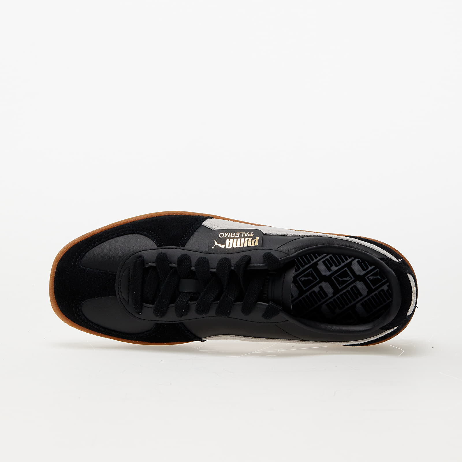 Ανδρικά παπούτσια Puma Palermo Leather Puma Black-Feather Gray-Gum