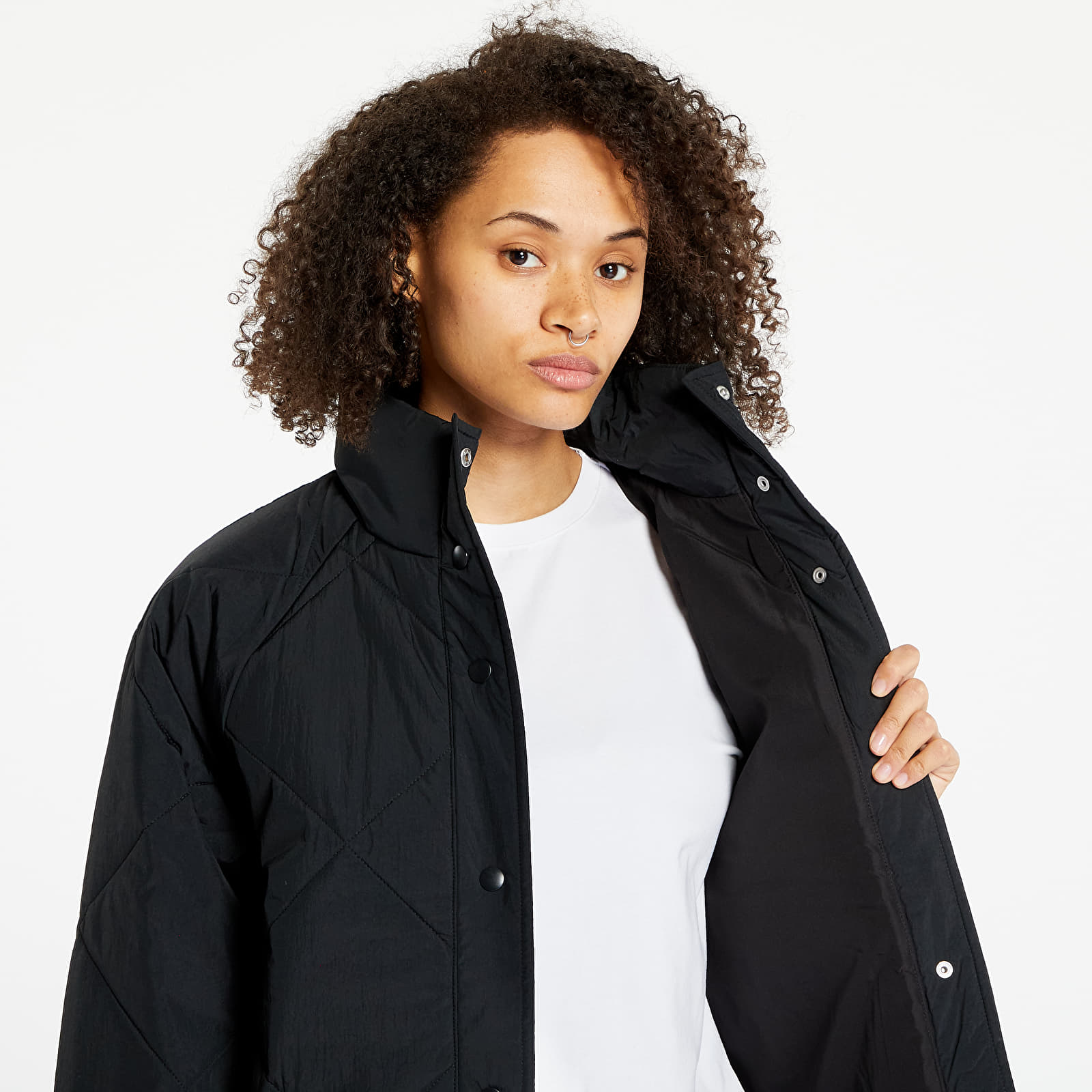 Куртки Tommy Jeans Diamond Quilt Coat Black