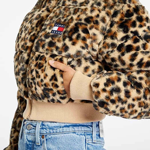 Jackets Tommy Jeans Ultra Cropped Leo Jacket Beige Footshop