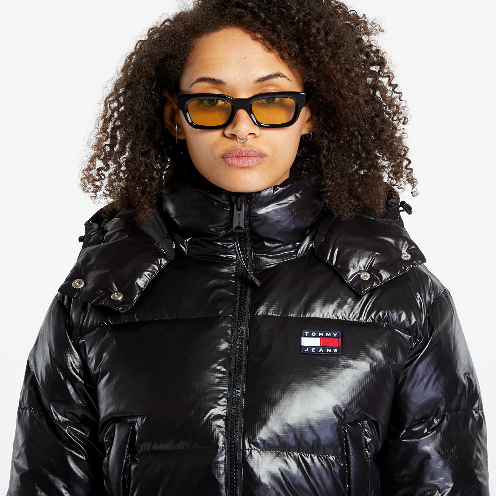 Takit Tommy Jeans Alaska Cropped Puffer Jacket Black