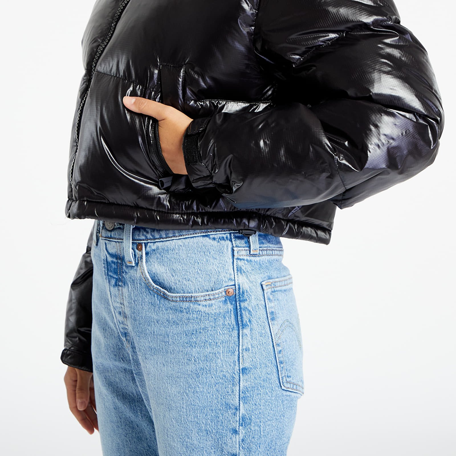 Takit Tommy Jeans Alaska Cropped Puffer Jacket Black