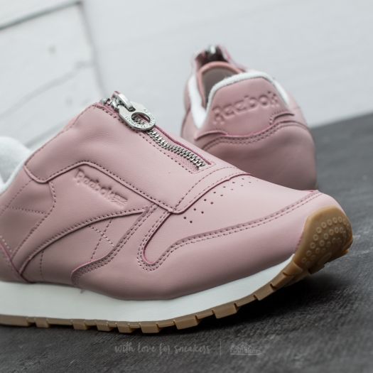 Reebok classic leather zip trainers outlet