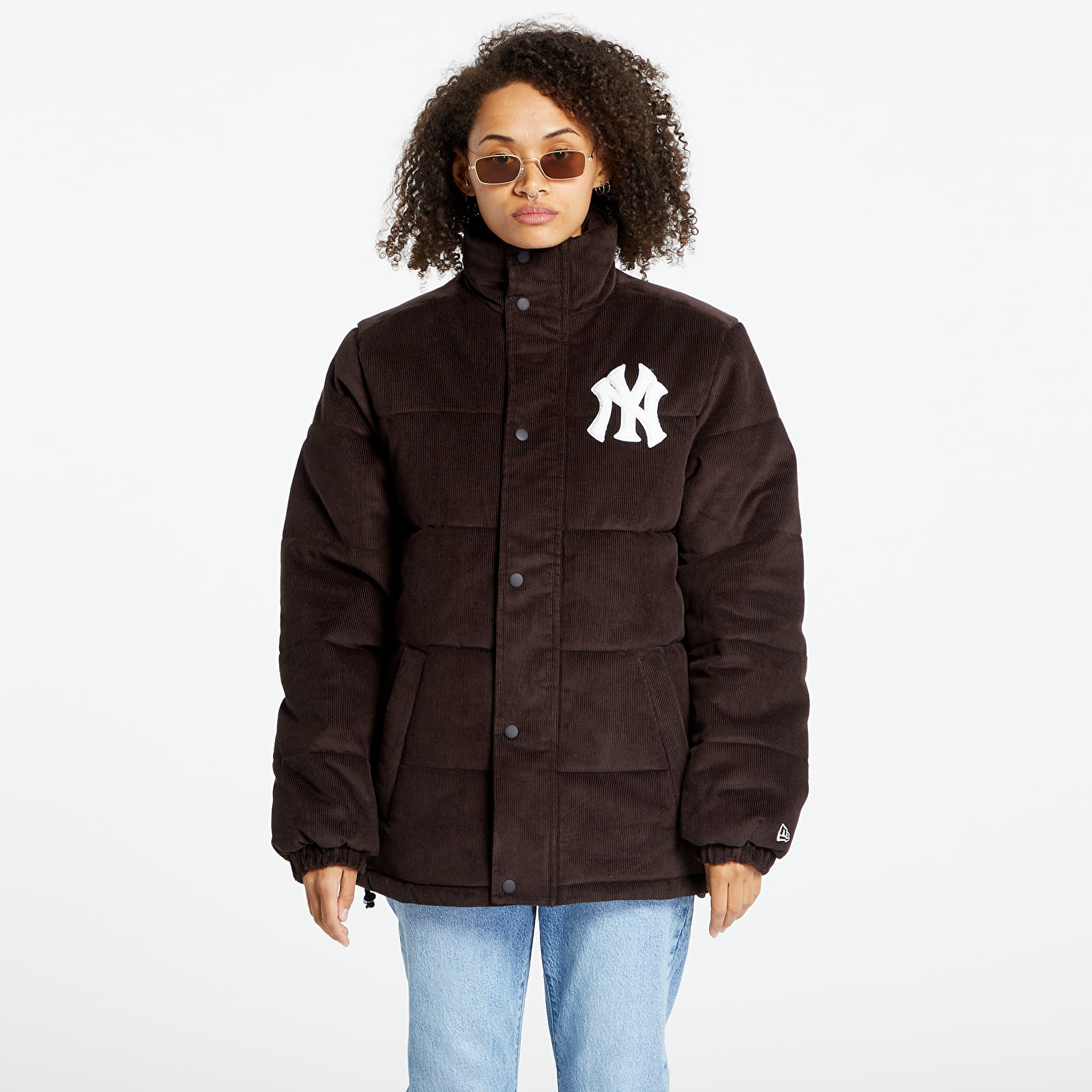 Jackets New Era New York Yankees MLB Brown Puffer Jacket UNISEX