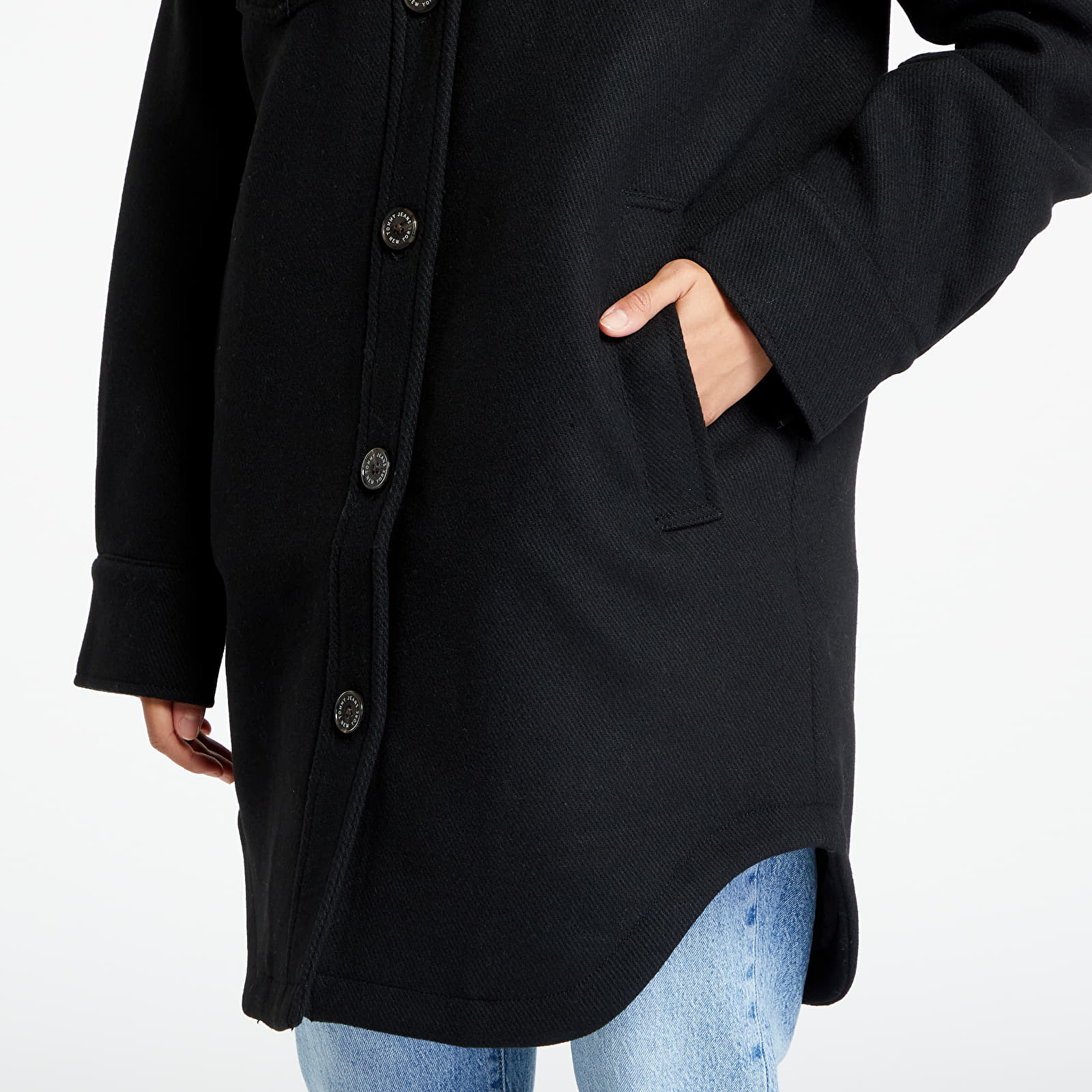 Mäntel Tommy Jeans Wool Coat Black