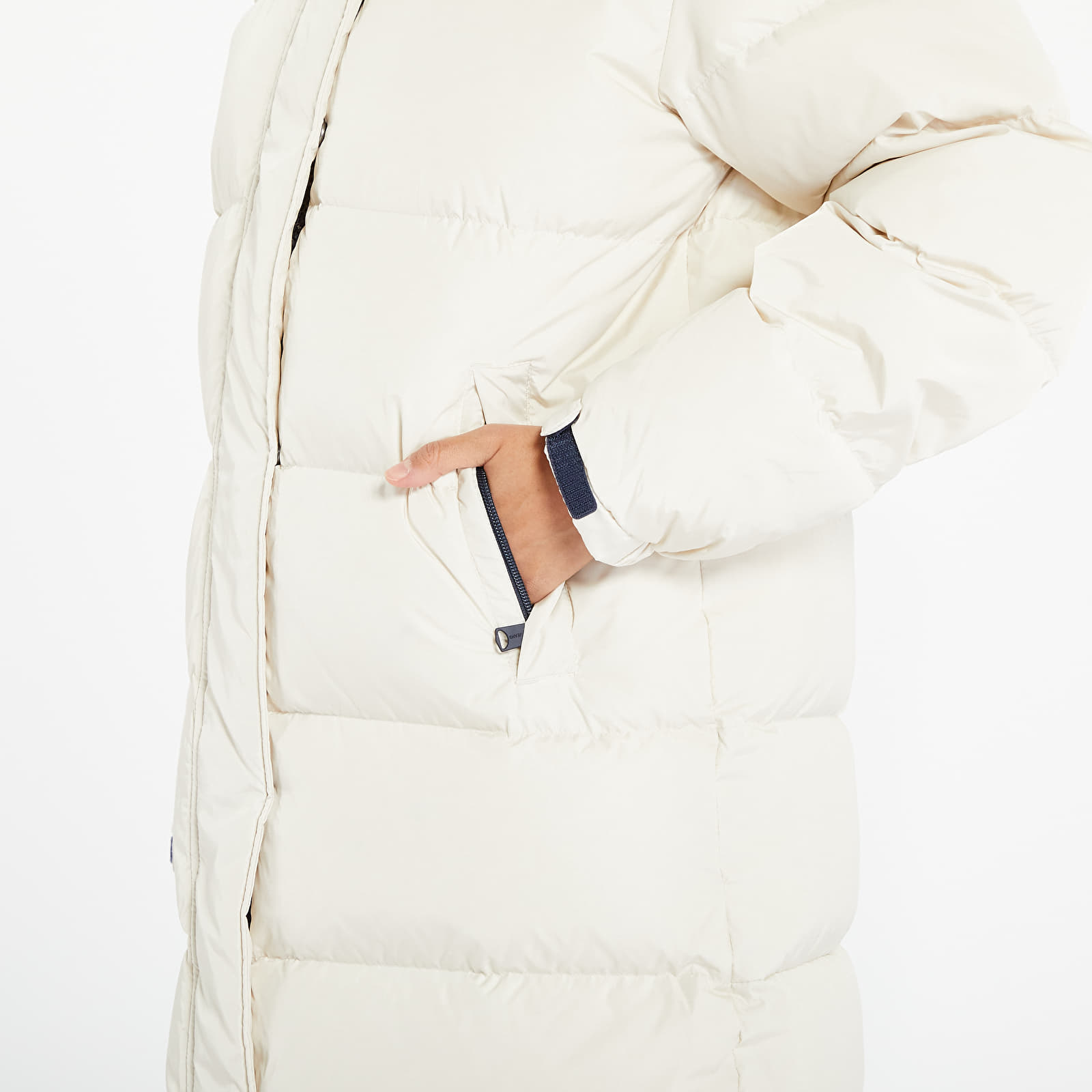 Παλτά Tommy Jeans Alaska Long Puffer Beige