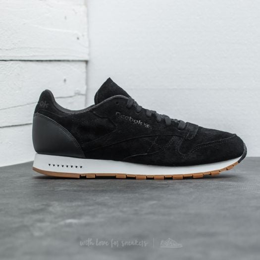 black reebok classics gum sole