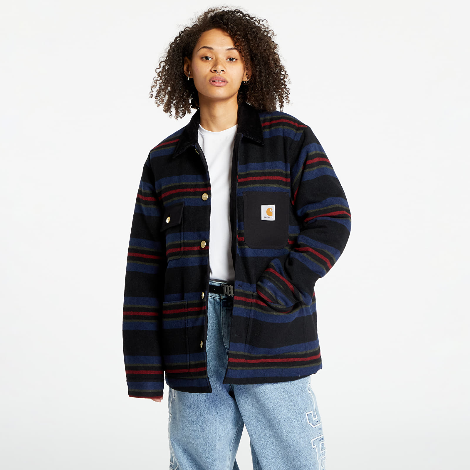 Bundy Carhartt WIP Oregon Jacket Starco Stripe/ Black
