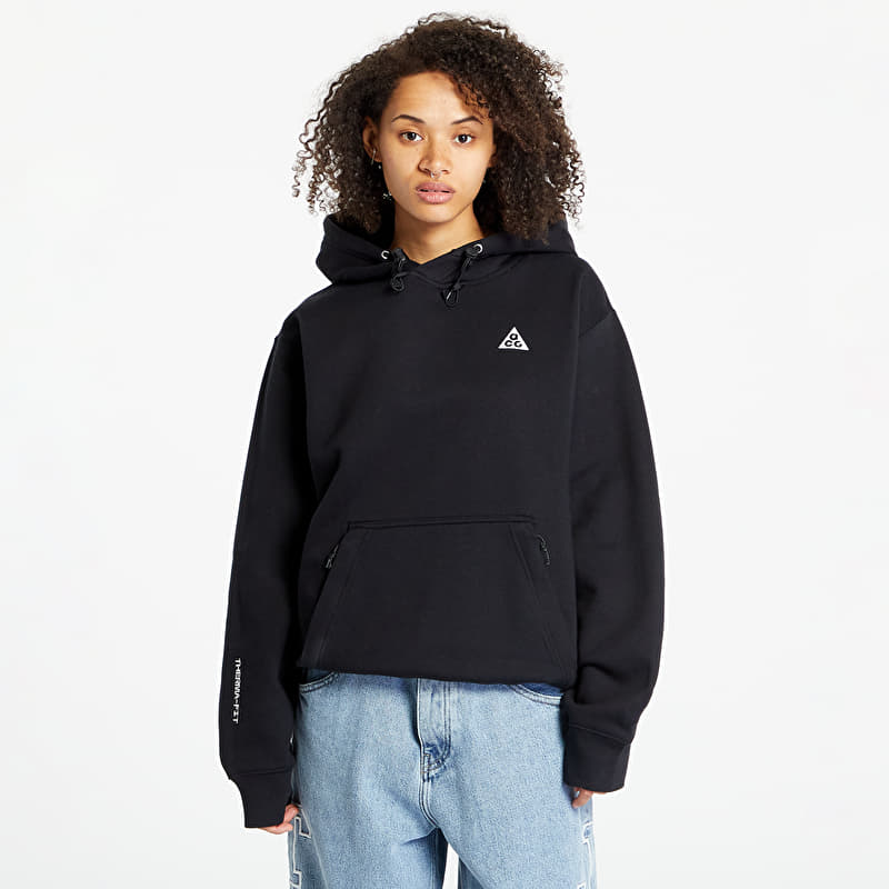 Sweatshirt Nike ACG Therma-FIT Fleece Pullover Hoodie UNISEX Black/ Summit White/ Summit White