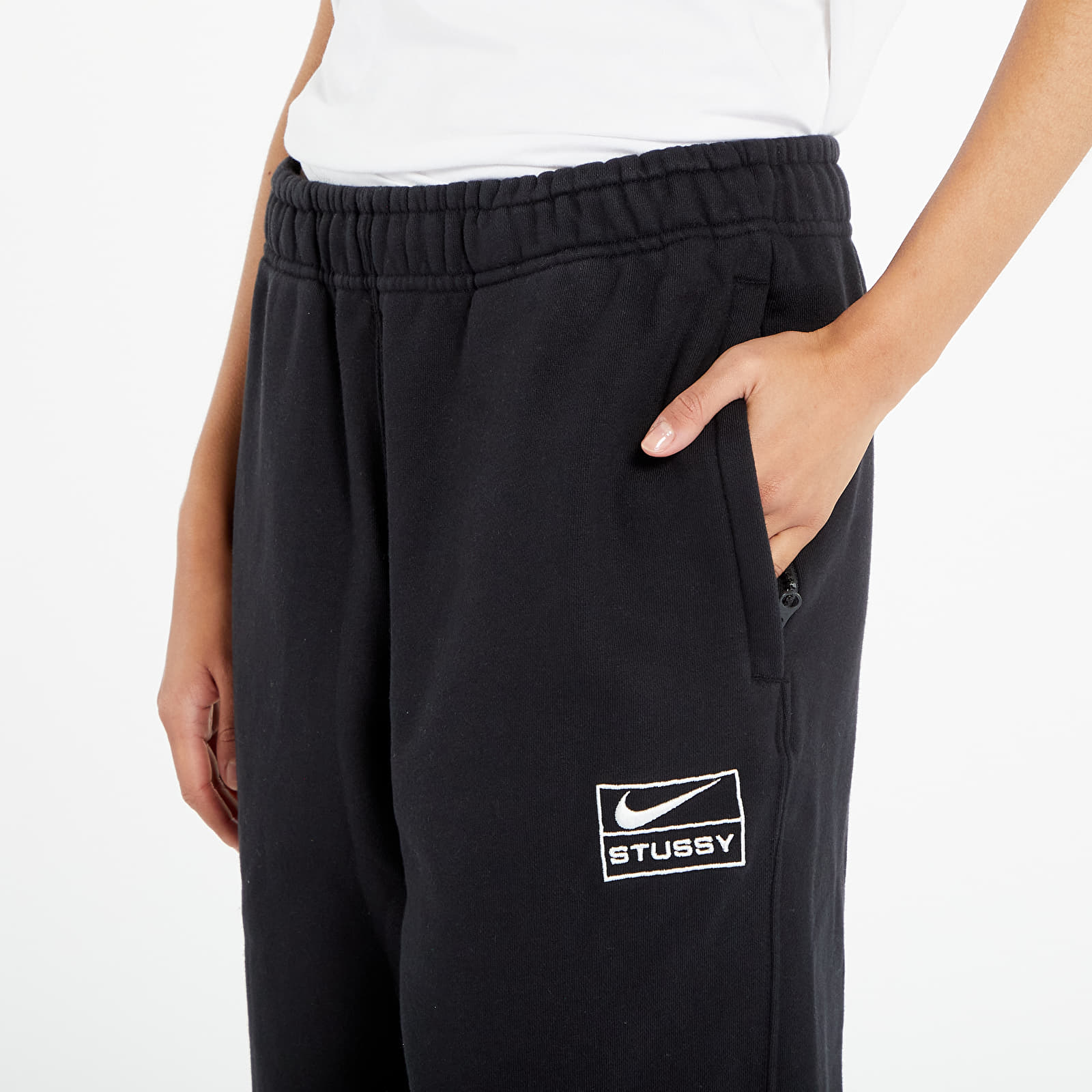 Pantaloni și blugi Nike x Stüssy Fleece Pant UNISEX Black