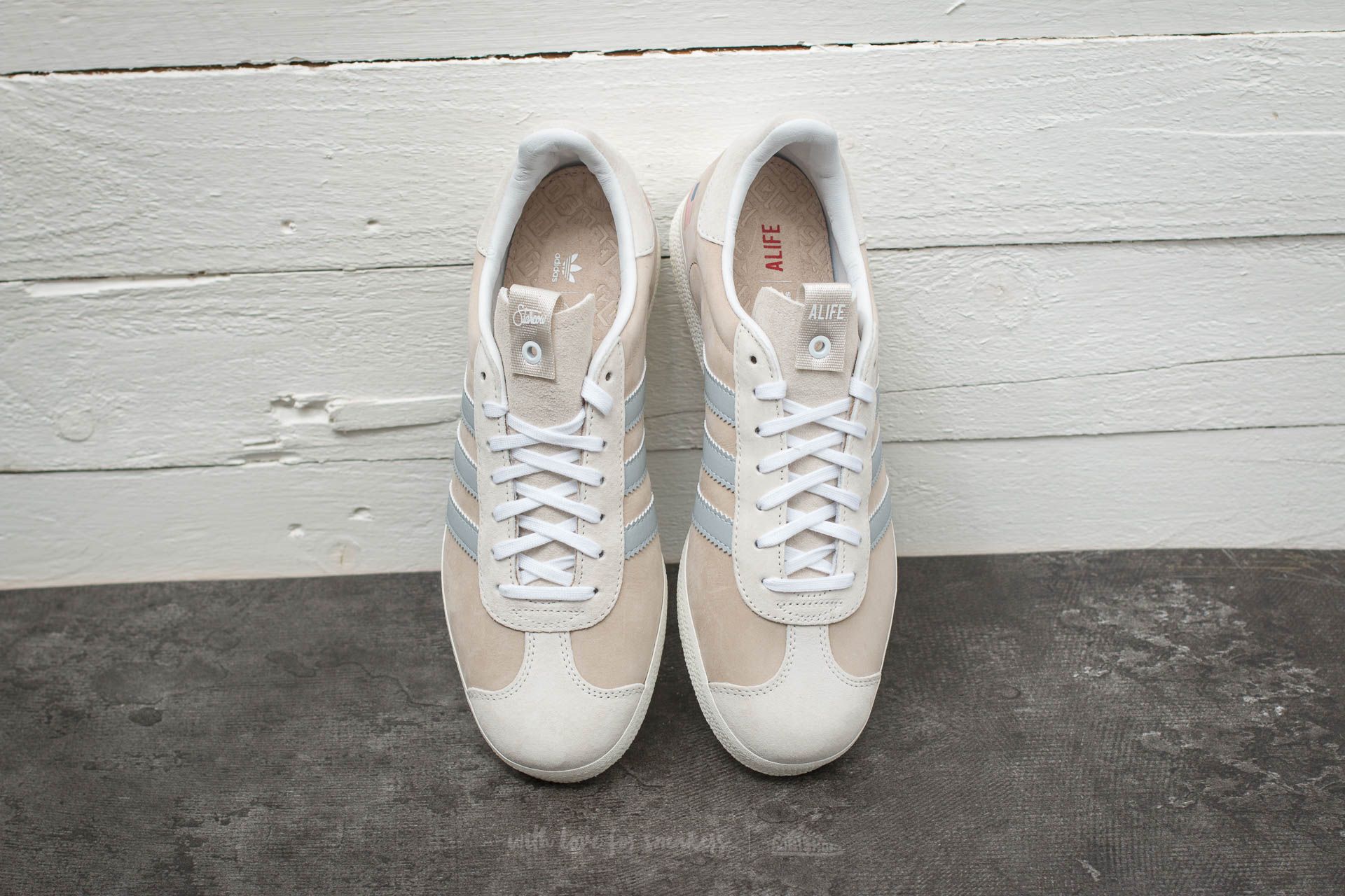 Men s shoes adidas Consortium x Alife x Starcow Gazelle S.E. Core White Core White Core White Footshop