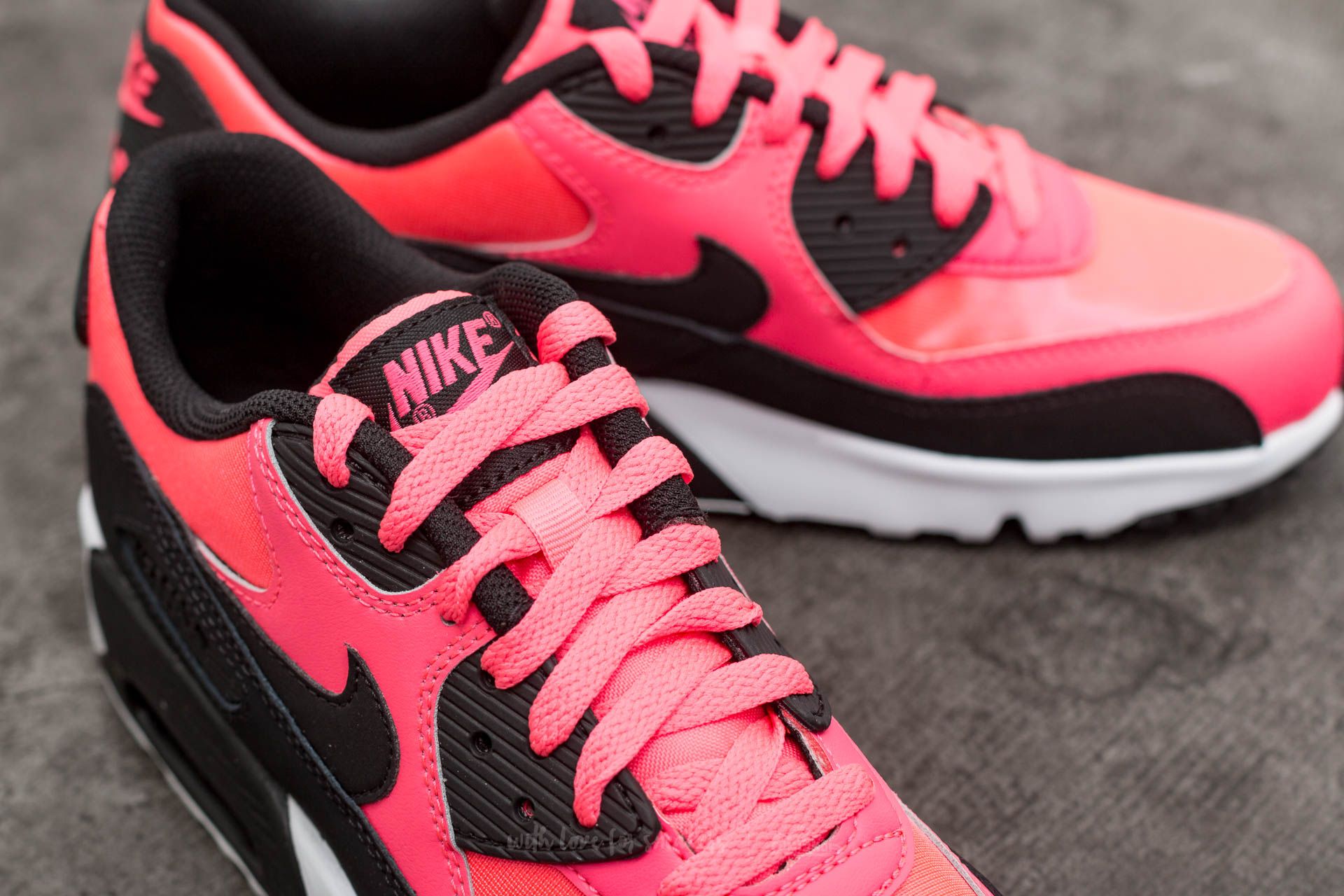 Dámske topánky a tenisky Nike Air Max 90 Mesh (GS) Racer Pink/ Black-White