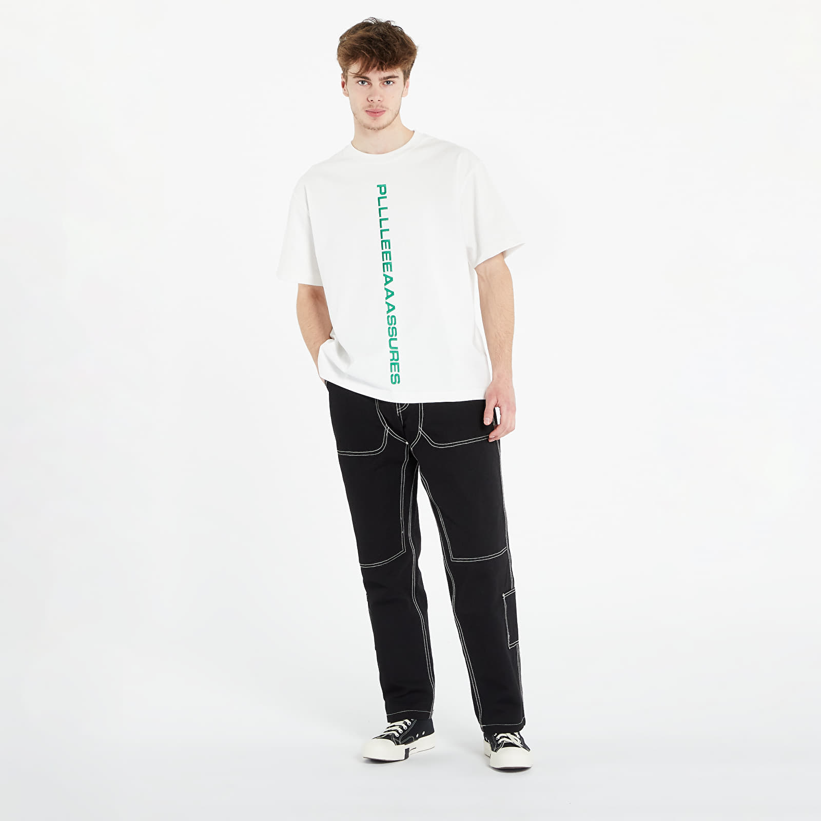 T-Shirts PLEASURES Drag Heavyweight Shirt White