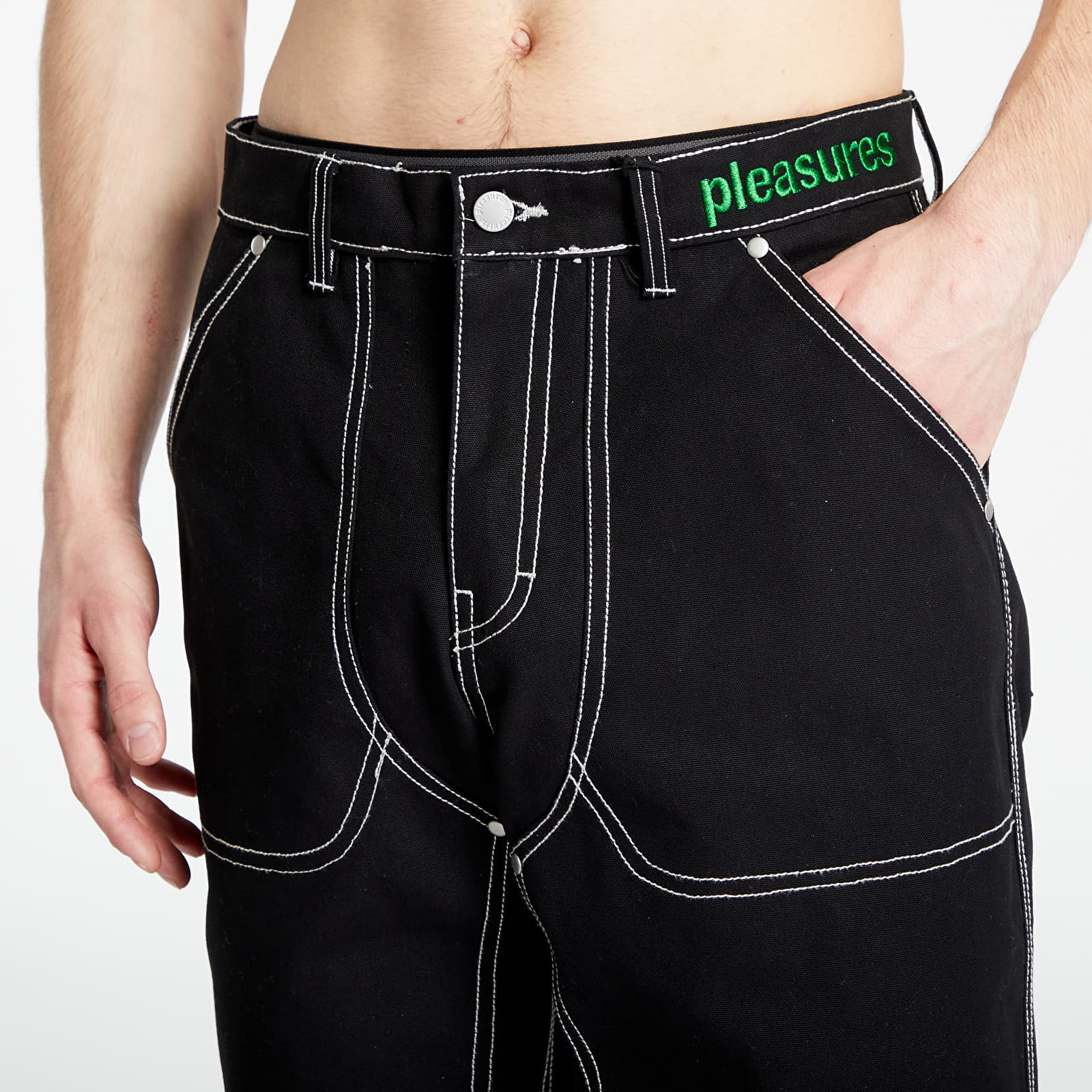 Pantaloni PLEASURES Ultra Utility Pants Black - 1 | YEO