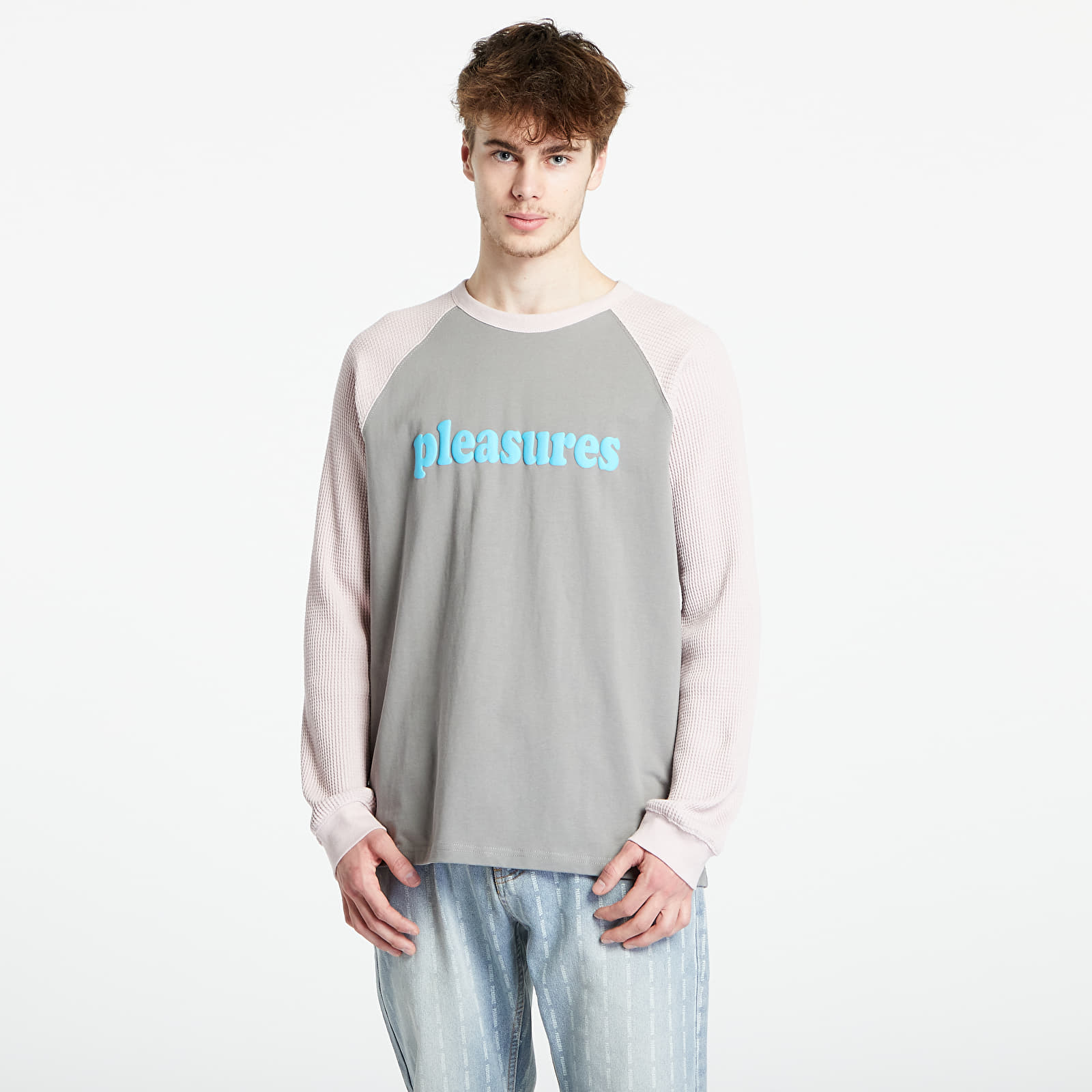 PLEASURES Intercourse Raglan Long Sleeve Grey