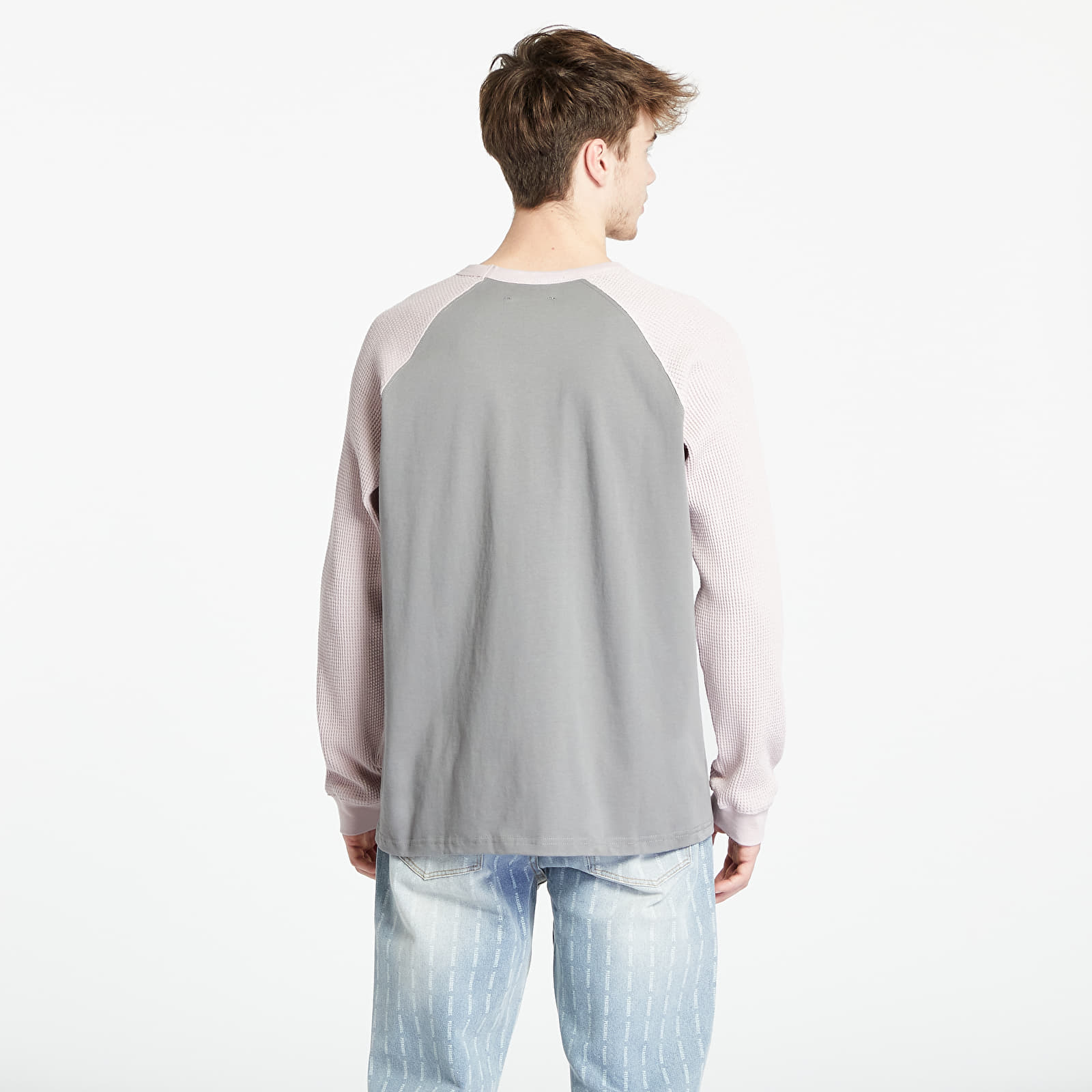 T-shirts PLEASURES Intercourse Raglan Long Sleeve Grey