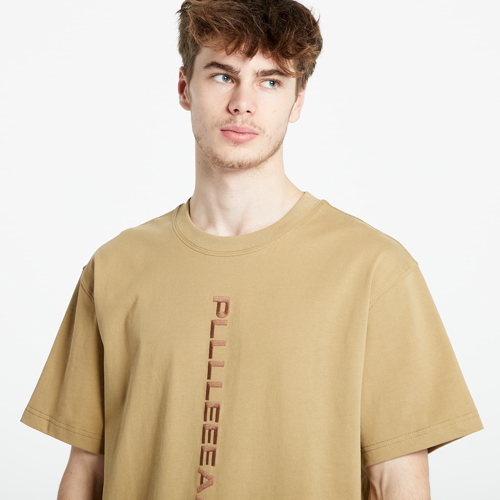Koszulki PLEASURES Drag Heavyweight T-Shirt Beige