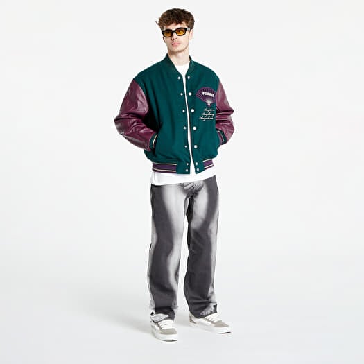 Bomber Jackets PLEASURES Fan Varsity Jacket Green Footshop