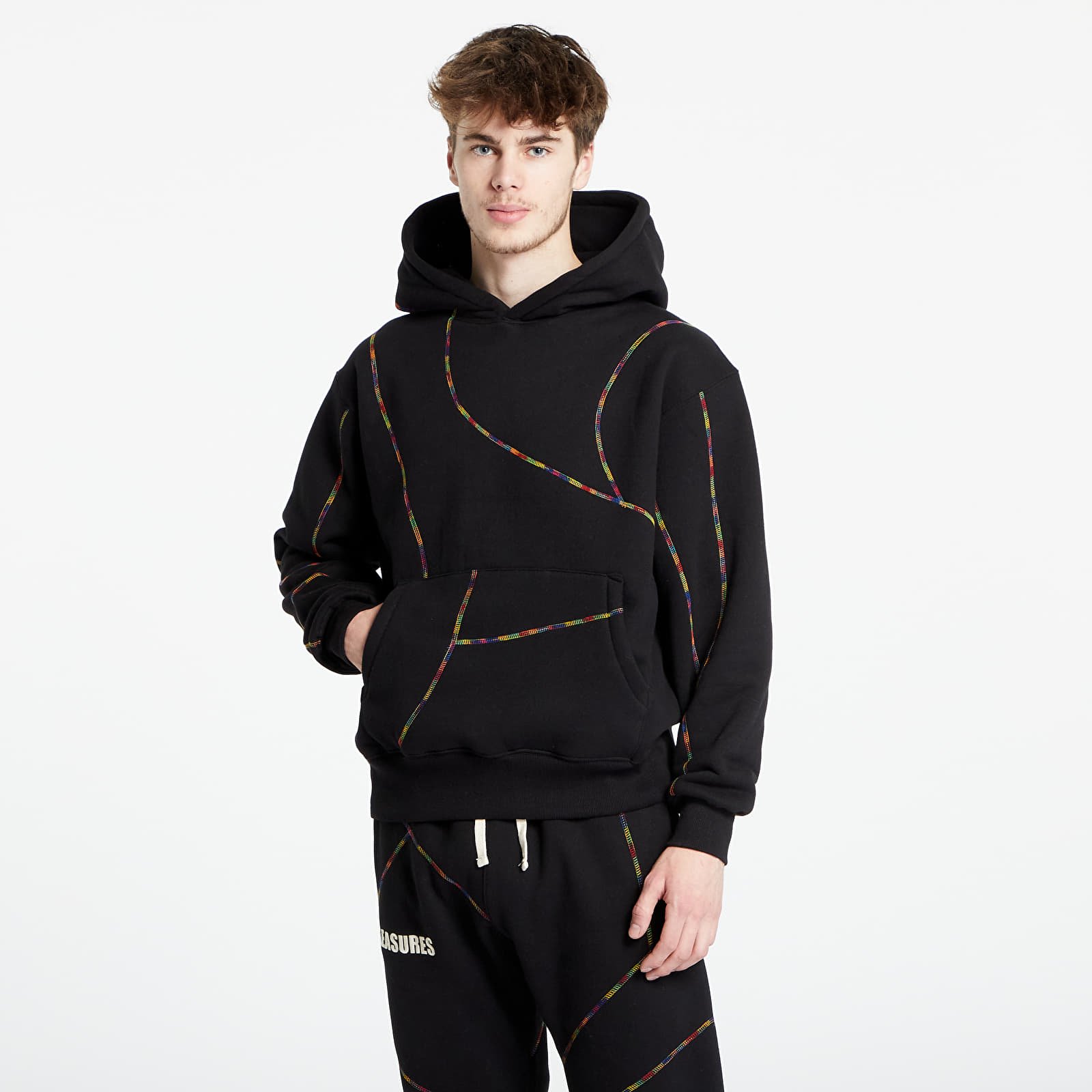 Kapucnis pulóverek és pulcsik PLEASURES Vein Hoodie Black