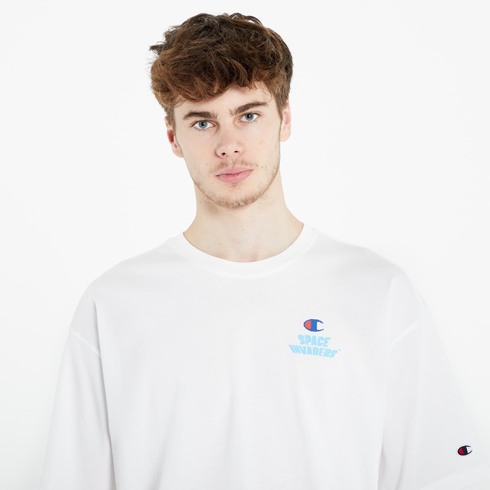 T-Shirts Champion x Space Invaders Crewneck T-Shirt White