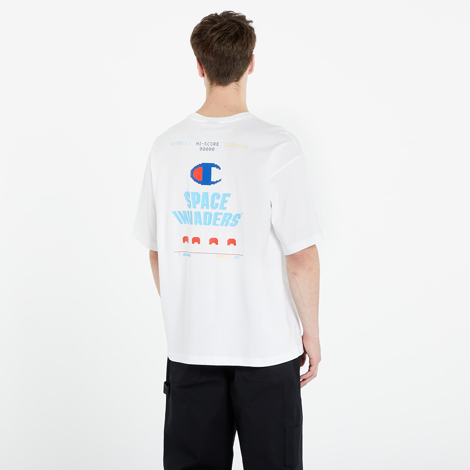 T-Shirts Champion x Space Invaders Crewneck T-Shirt White