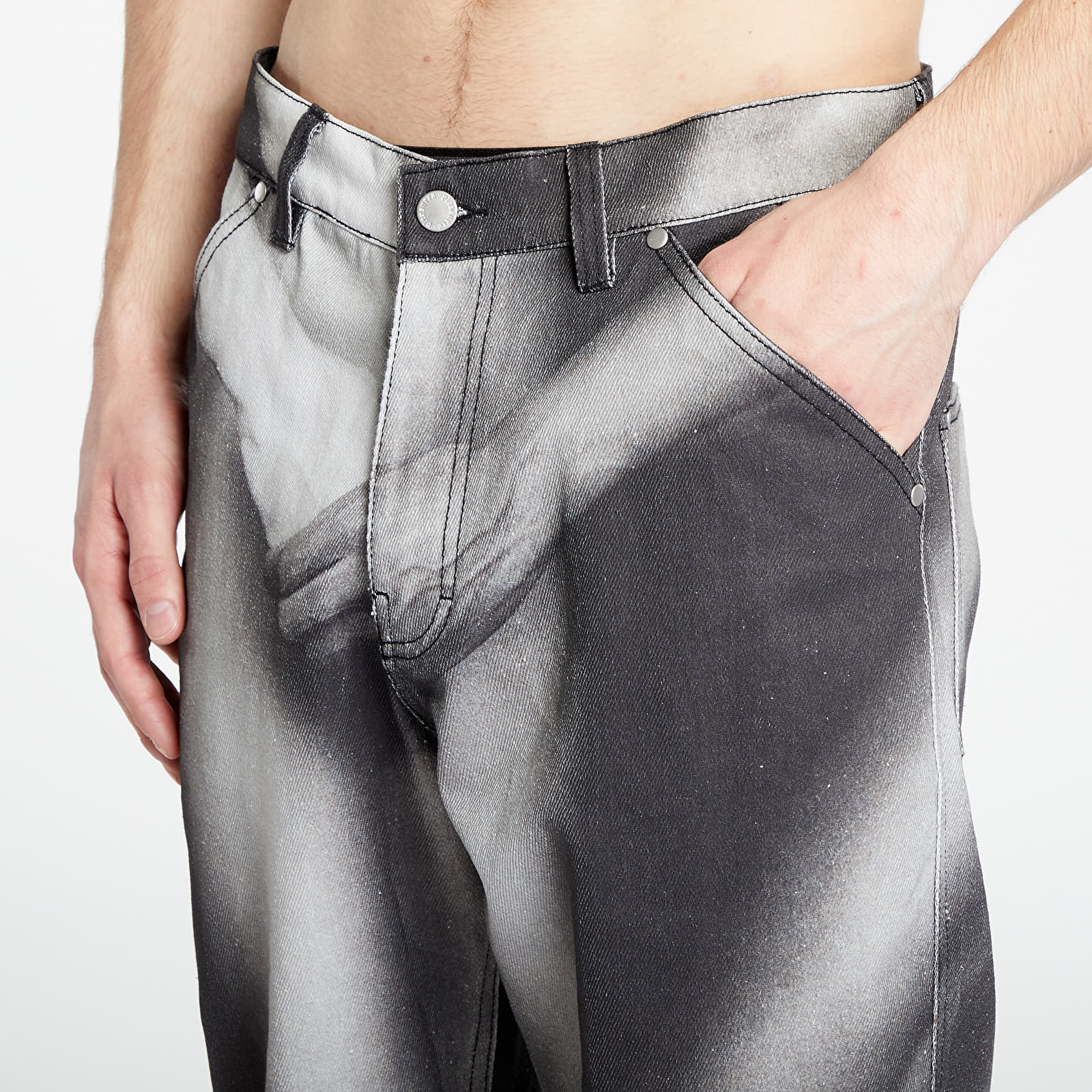 Hosen und Jeans PLEASURES Klt Denim Pants Black