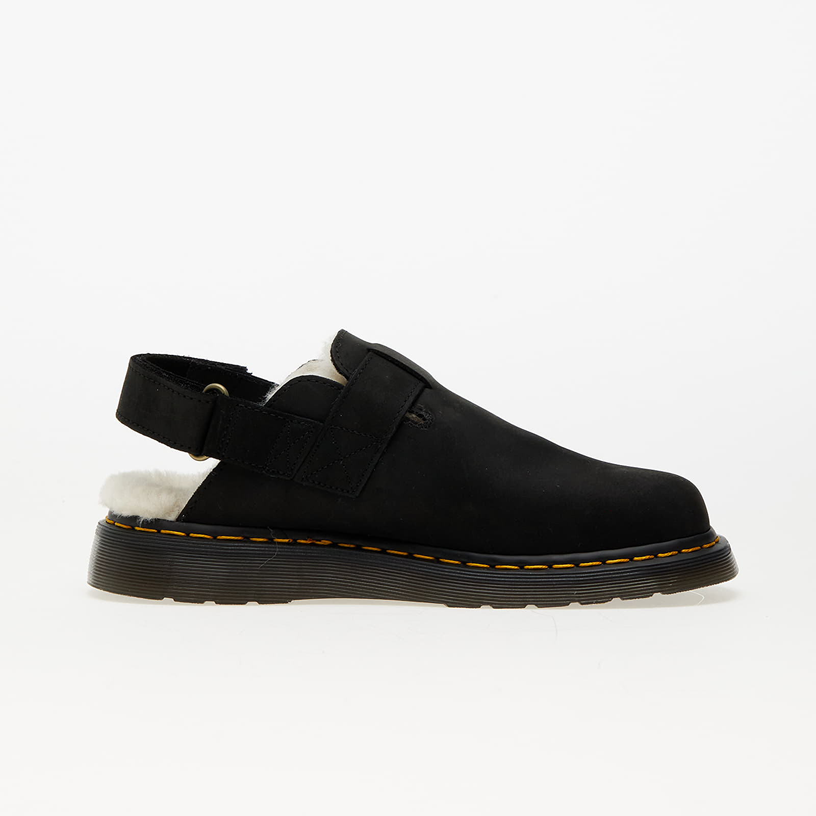 Încălțăminte și sneakerși pentru bărbați Dr. Martens Jorge II FL Black Archive Pull Up & Natural Fine Borg