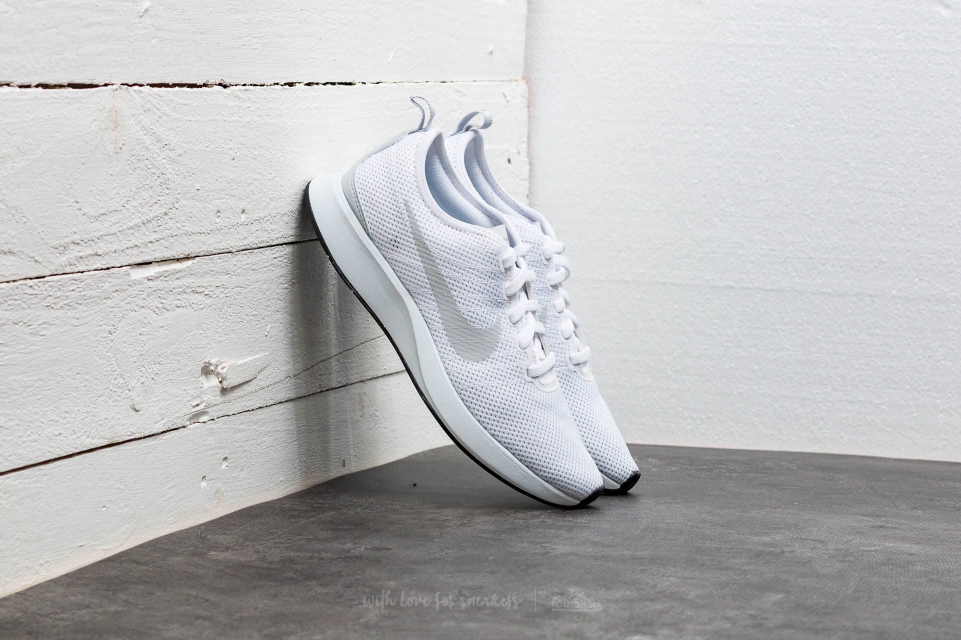 Dámske topánky a tenisky Nike W Dualtone Racer White/ White-Pure Platinum