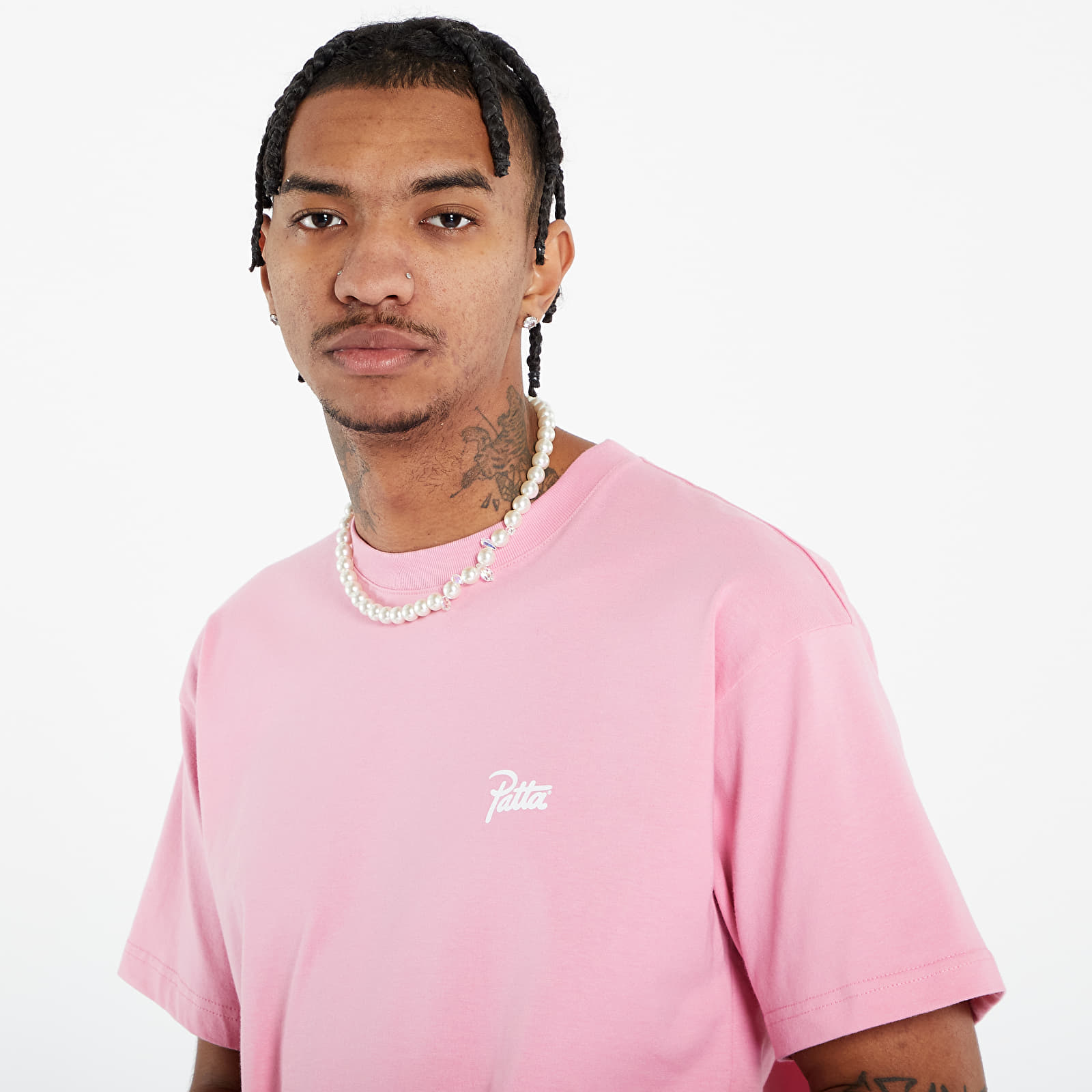 Koszulki Patta Animal T-Shirt Begonia Pink
