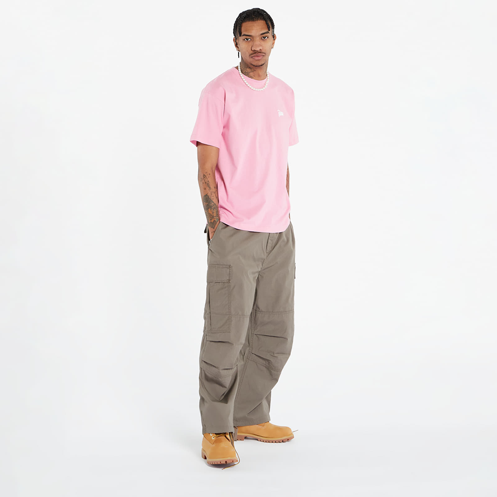 Koszulki Patta Animal T-Shirt Begonia Pink