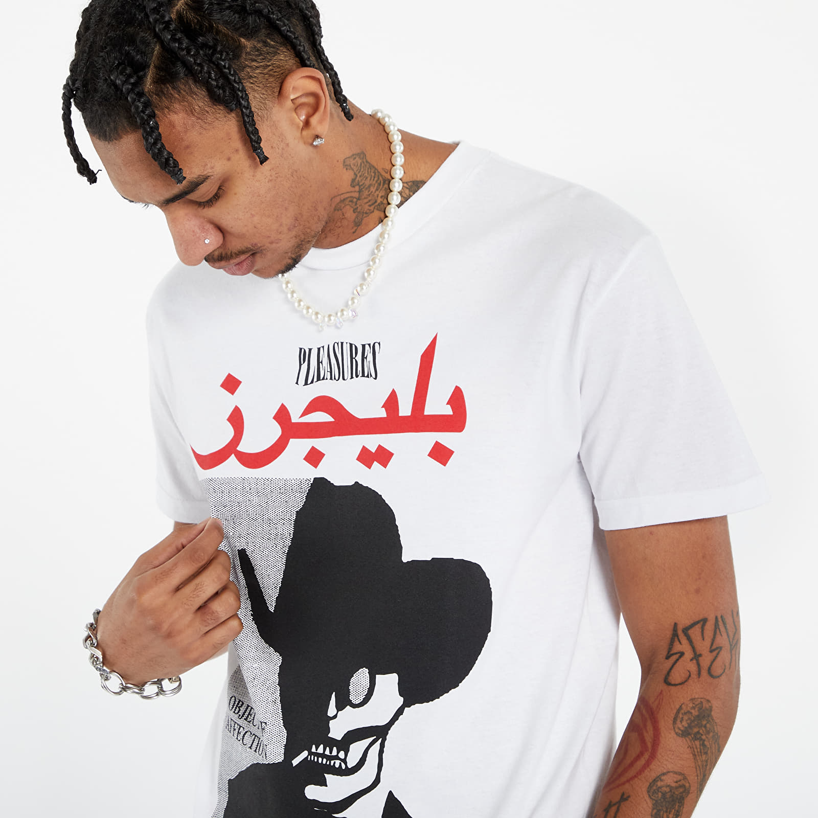 Koszulki PLEASURES Affection T-Shirt White