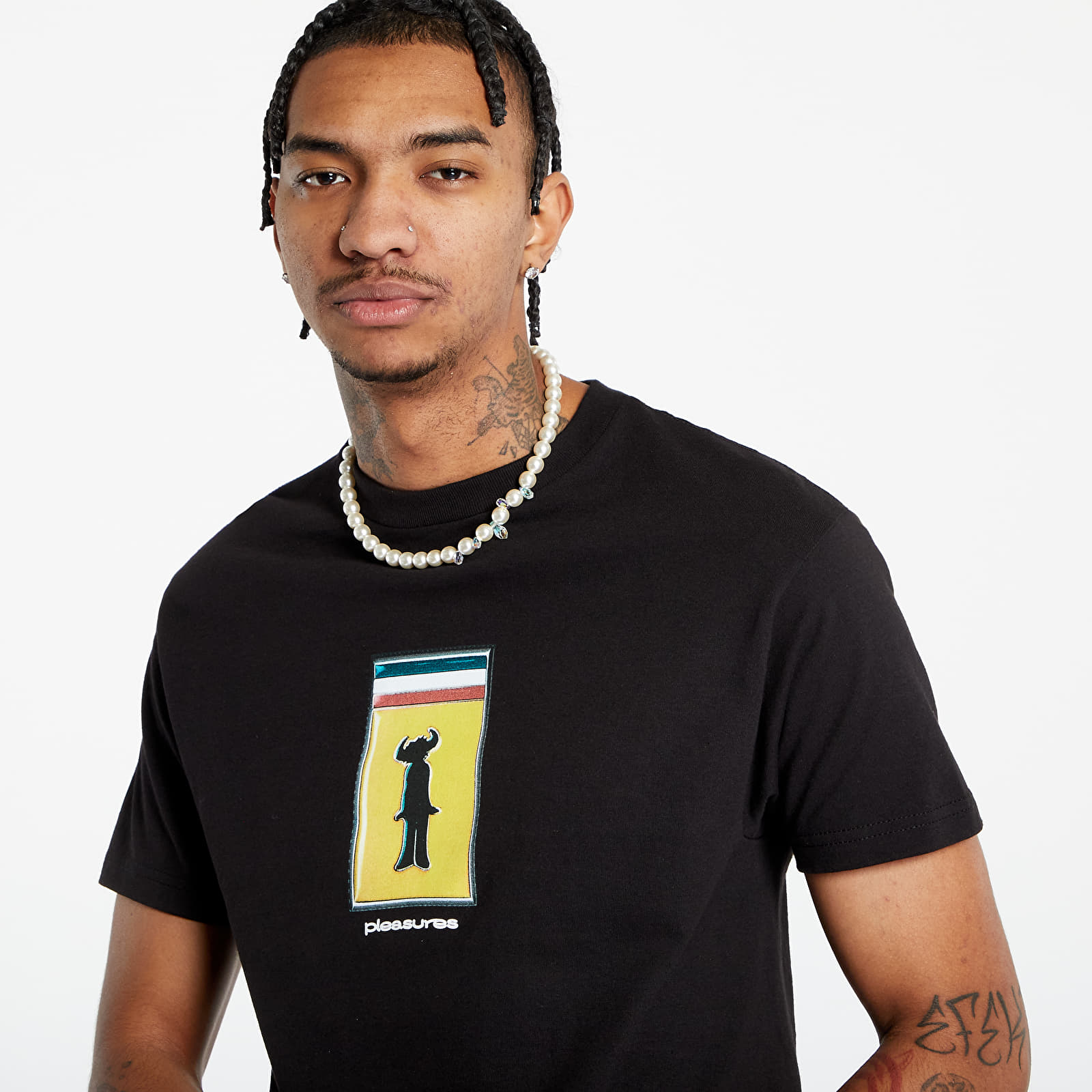 Koszulki PLEASURES x Jamiroquai Travelling T-Shirt Black