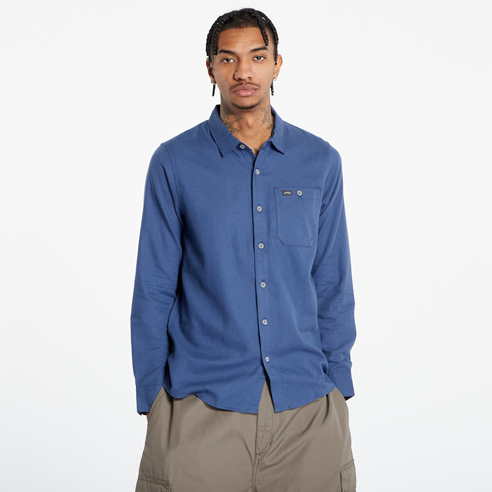 Shirt Lundhags Ekren Solid Shirt Mid Blue M