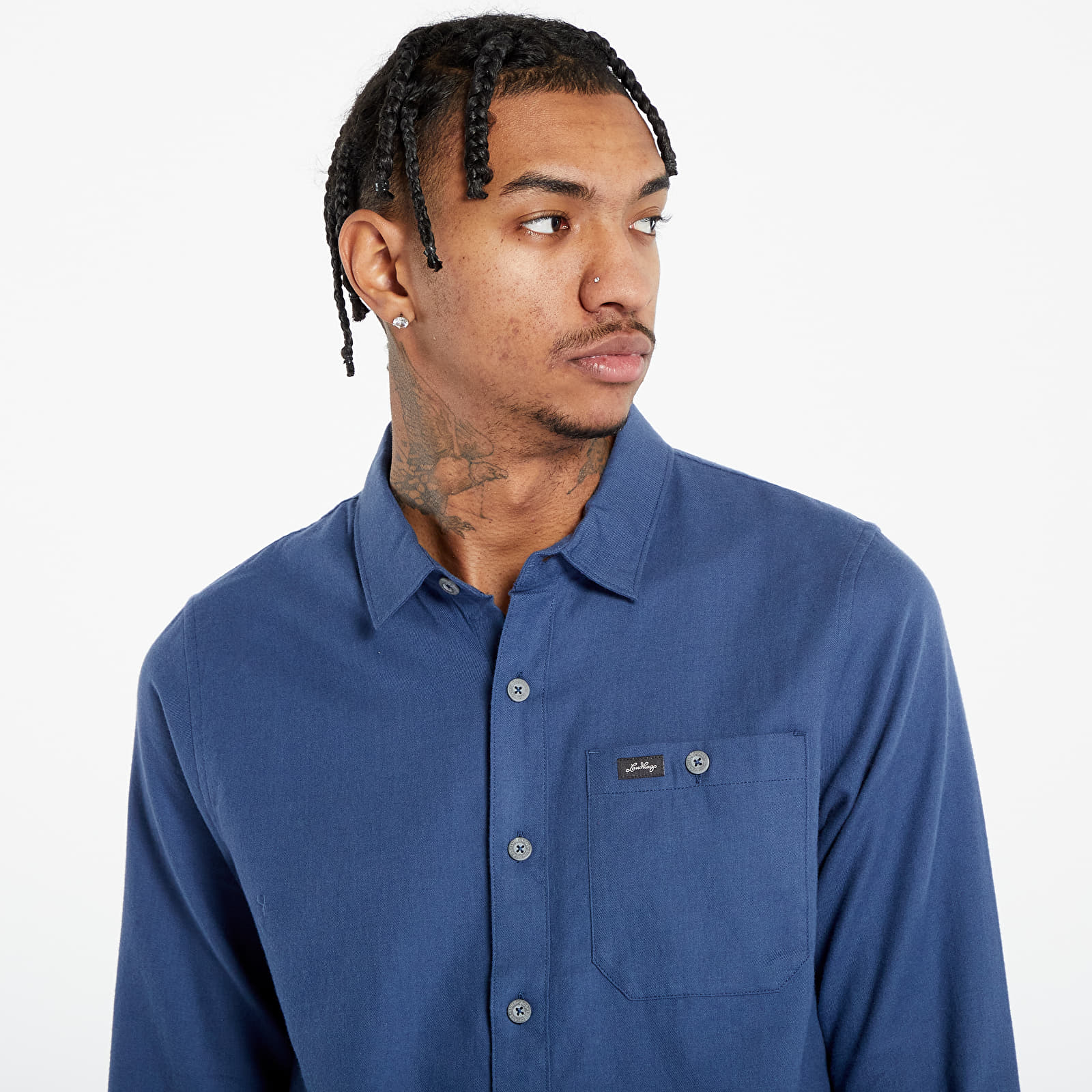 Košile Lundhags Ekren Solid Shirt Mid Blue