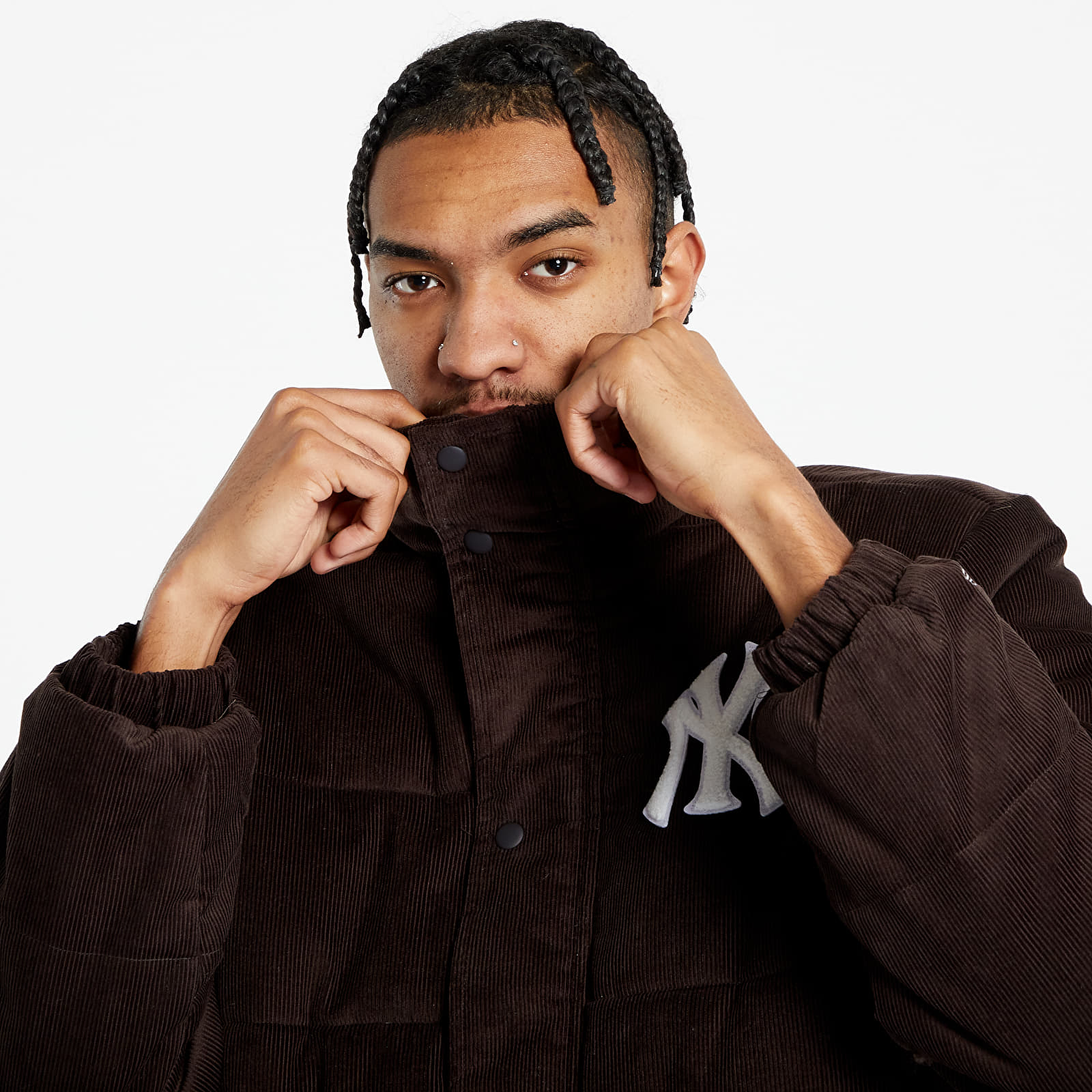 Jakne New Era New York Yankees MLB Brown Puffer Jacket UNISEX Nfl Brown Suede/ White