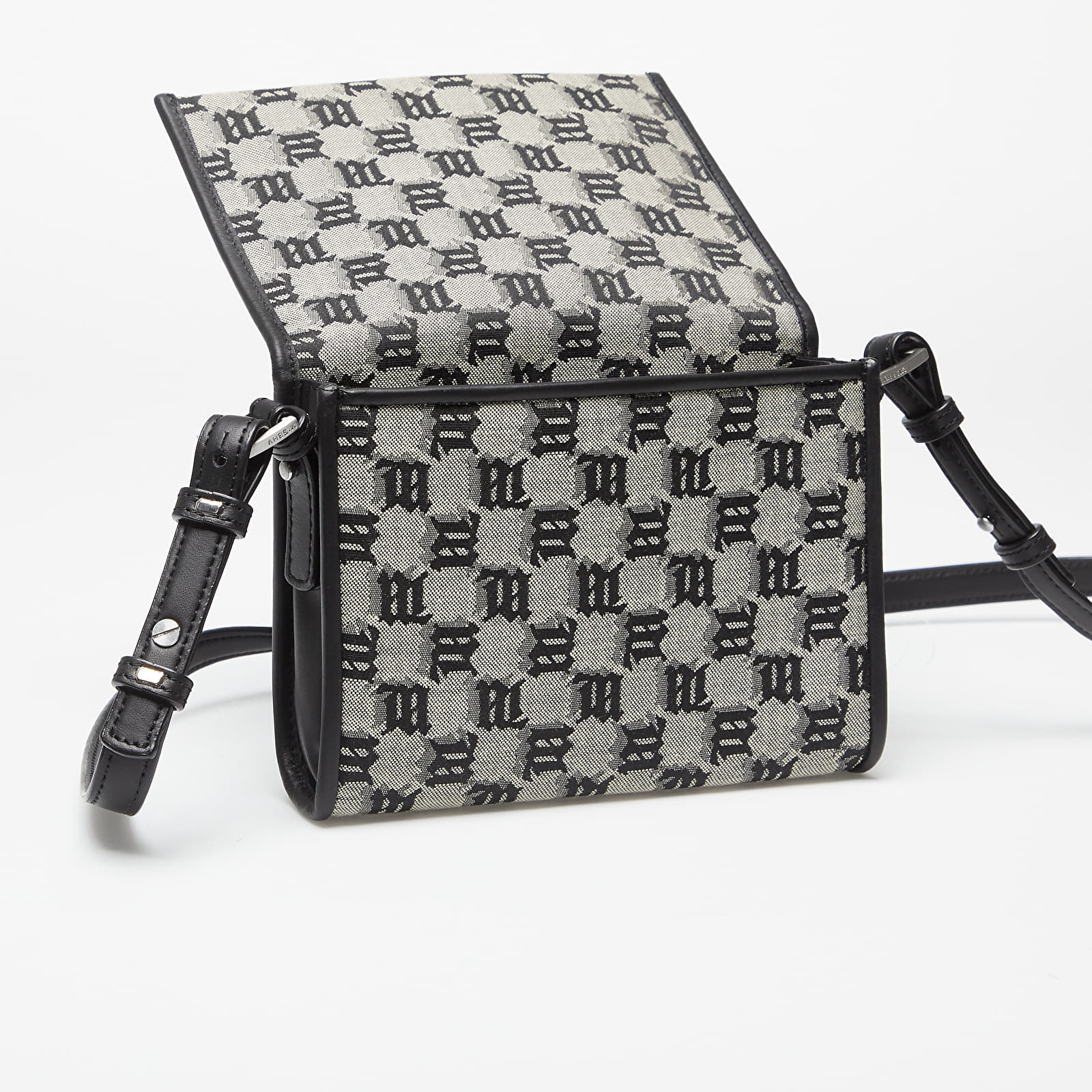 Handbags MISBHV Jacquard Monogram Phone Pouch Beige/ Black