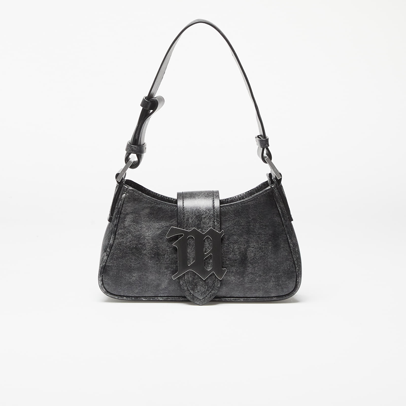 Handbags MISBHV Leather Shoulder Bag Small Washed Black
