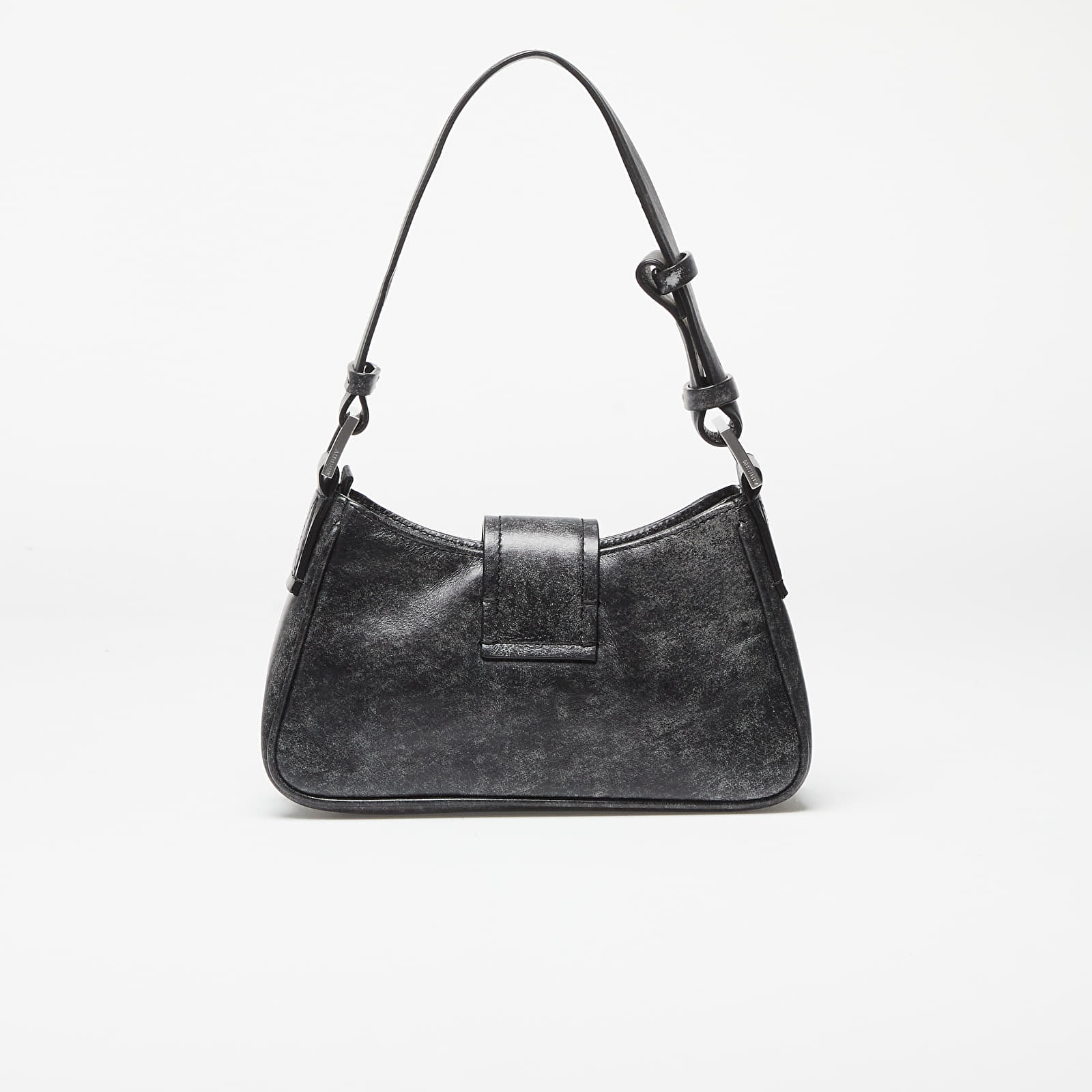 Kabelky MISBHV Leather Shoulder Bag Small Washed Black