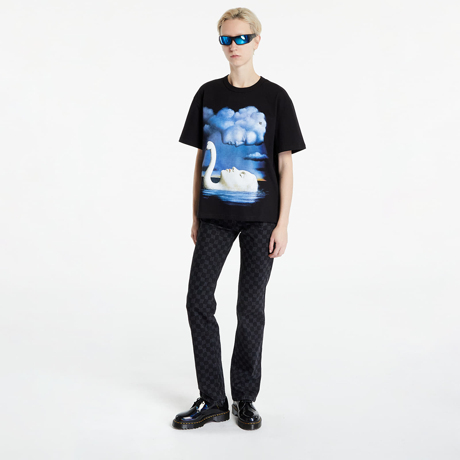 Pólók MISBHV La Donna Del Lago T-Shirt UNISEX Black