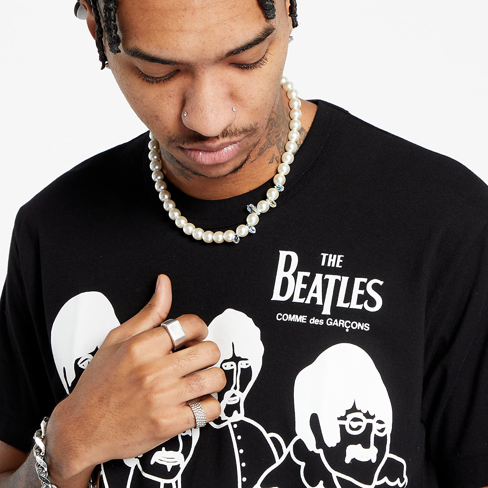 Koszulki Comme des Garçons x The Beatles Short Sleeve Tee UNISEX Black